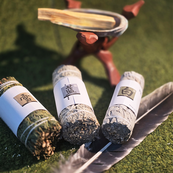 Revitalizing Set Sage Bundle Set_Meditation_Pros_California_Canada_Sage_Smudge Stick_Herb Incense_Salvia Apiana_Palo Santo_Cleansing_Healing_Spiritual_Energy_白鼠尾草套装_净化_疗愈_消除负能量_正_加拿大_加州_植物薰香_草仗_小众礼物_疗愈净化礼盒